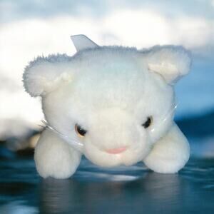 Bearington Sissy Jr Kitty Cat Plush 9" Stuffed Animal Ribbon Nursery Baby Gift